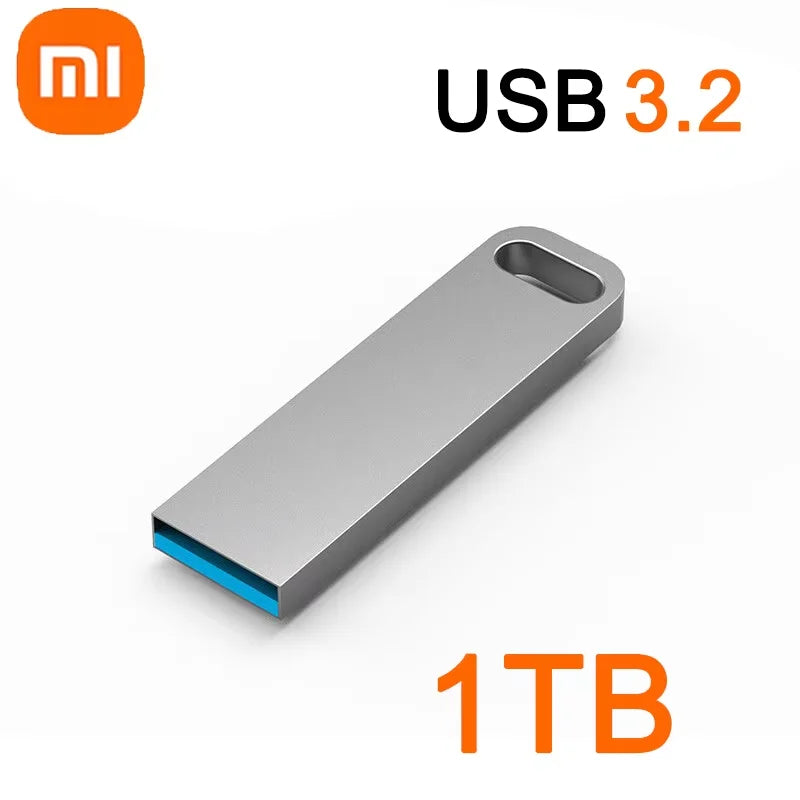 Xiaomi 2TB USB 3.2 Flash Drive High Speed Metal U Disk TypeC Memory Stick Waterproof SSD Storage PC Phone Data Transfer Portable