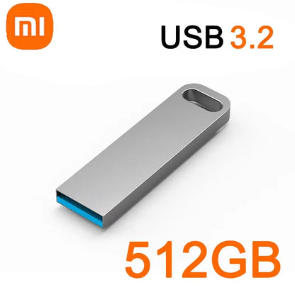 Xiaomi 2TB USB 3.2 Flash Drive High Speed Metal U Disk TypeC Memory Stick Waterproof SSD Storage PC Phone Data Transfer Portable