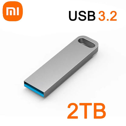 Xiaomi 2TB USB 3.2 Flash Drive High Speed Metal U Disk TypeC Memory Stick Waterproof SSD Storage PC Phone Data Transfer Portable