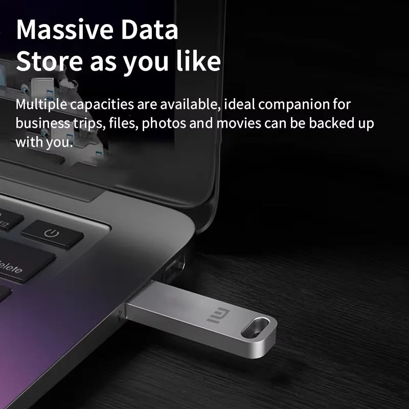 Xiaomi 2TB USB 3.2 Flash Drive High Speed Metal U Disk TypeC Memory Stick Waterproof SSD Storage PC Phone Data Transfer Portable